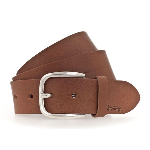 Mustang Pelle Cintura Classic Women Leather Belt W110 Cognac Marrone-image