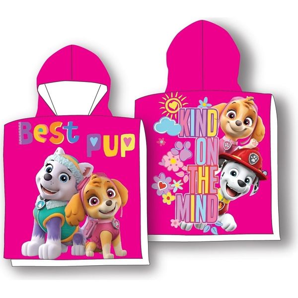 Paw Patrol Girls Poncho Da Bagno Con Cappuccio 50 X 100 Cm-image