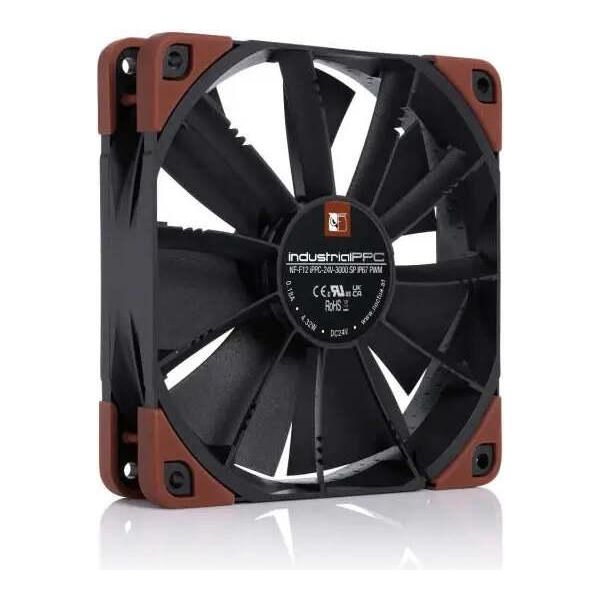 Noctua Nf-F12-Ippc-24V-3000-Sp-Ip67-Pwm Ventola, 120 Mm, Motore Monofase, 3000 Giri/Min, IP67-image
