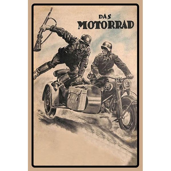 Vianmo Insegna In Legno 18X12 Cm Retro Das Soldaten-image