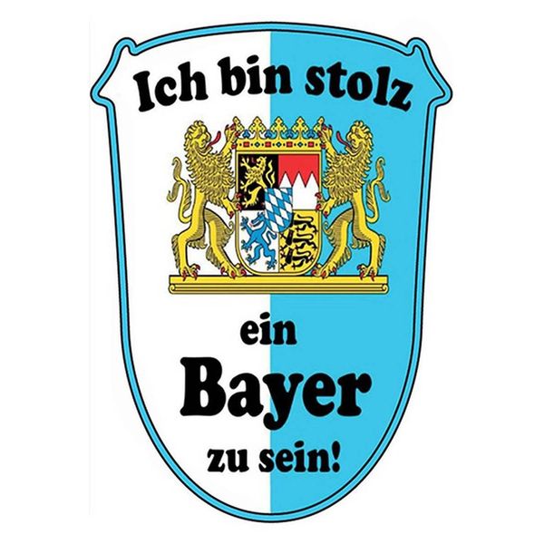 Vianmo Insegna In Legno 18X12 Cm Ich Bin Stolz Ein Bayer Zu Sein-image