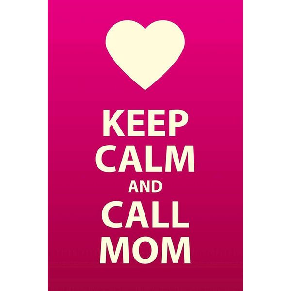 Vianmo Insegna In Legno 18X12 Cm Keep Calm And Call Mom Geschenk-image