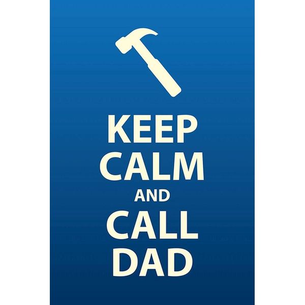 Vianmo Insegna In Legno 18X12 Cm Keep Calm And Call Dad Geschenk-image