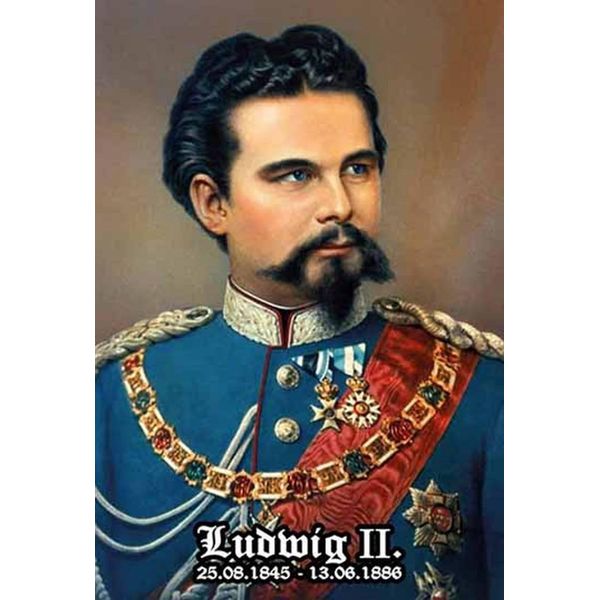Vianmo Insegna In Legno 30X20 Cm Nostalgie KöNig Ludwig Ii-image