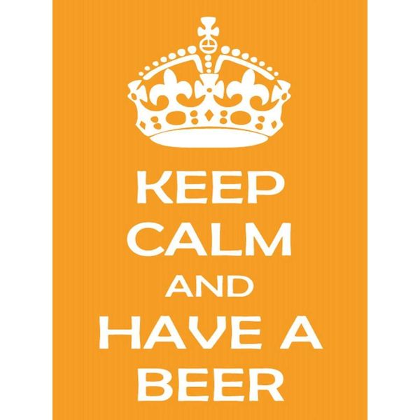 Vianmo Insegna In Legno 40X30 Cm Keep Calm And Have A Beer-image