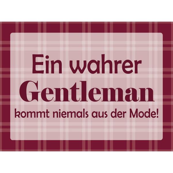 Vianmo Insegna In Legno 30X40 Cm Ein Wahrer Gentleman-image