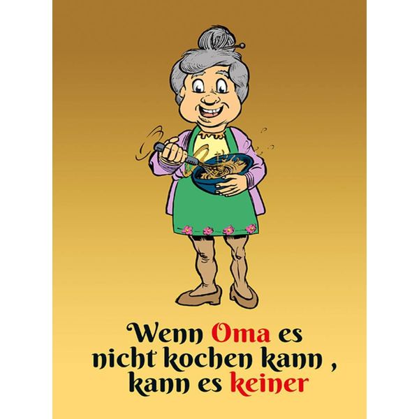 Vianmo Insegna In Legno 40X30 Cm Wenn Oma Es Nicht Kochen Kann Ti6N-image