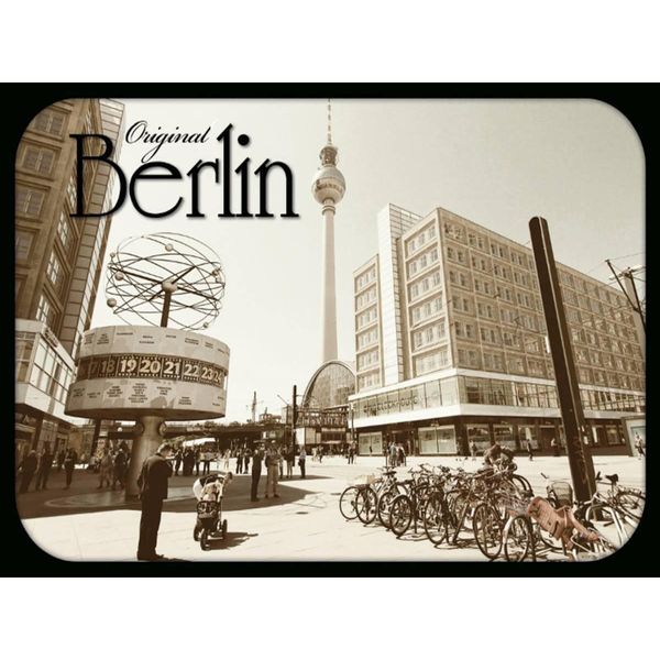 Vianmo Insegna In Legno 30X40 Cm Berlin Original Fernsehturm Foro-image