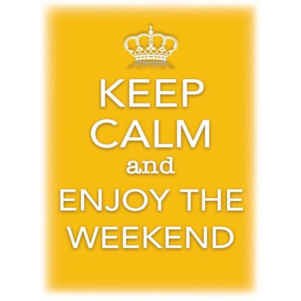Vianmo Insegna In Legno 40X30 Cm Keep Calm And Enjoy The Weekend-image