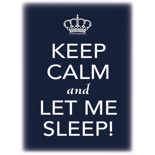 Vianmo Insegna In Legno 40X30 Cm Keep Calm And Let Me Sleep-image