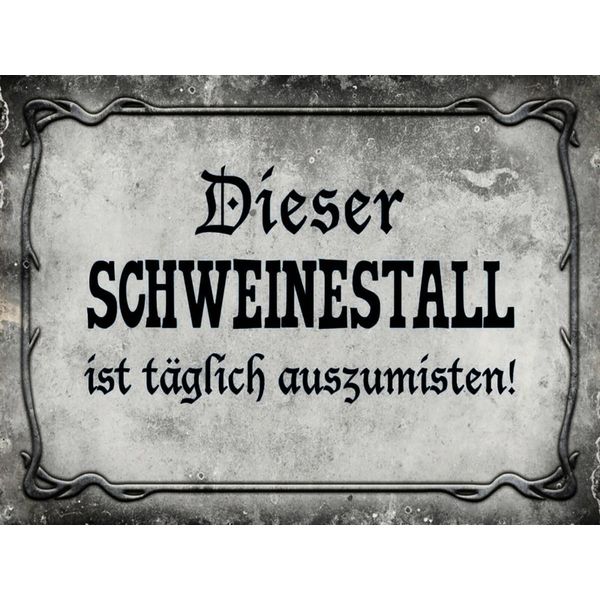Vianmo Insegna In Legno 30X40 Cm Diese Schweinestall Ist TäGlich-image