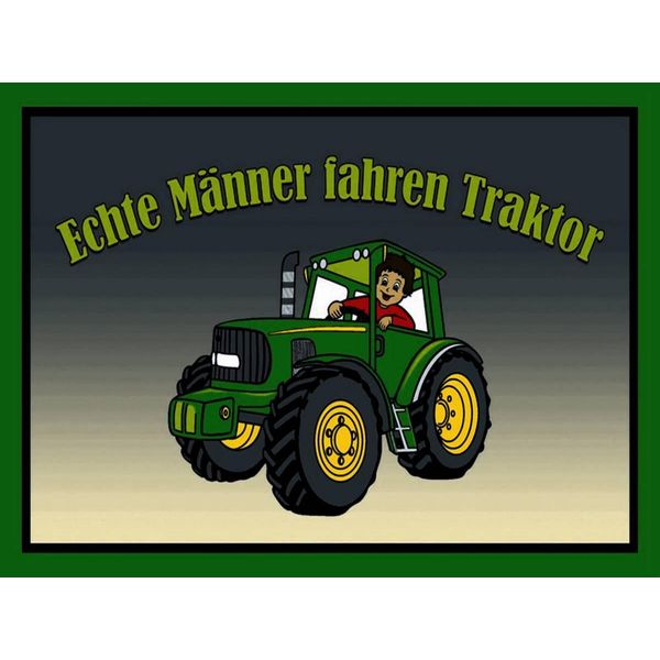 Vianmo Insegna In Legno 30X40 Cm Echte MäNner Fahren Traktor-image