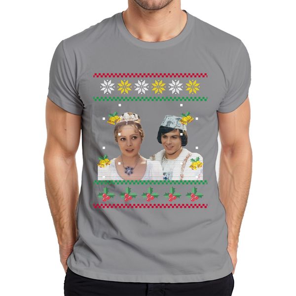 Tre Nocciole Per Cenerentola - Maglietta Da Uomo Con Maglione Natalizio, Grigio, Xl-image