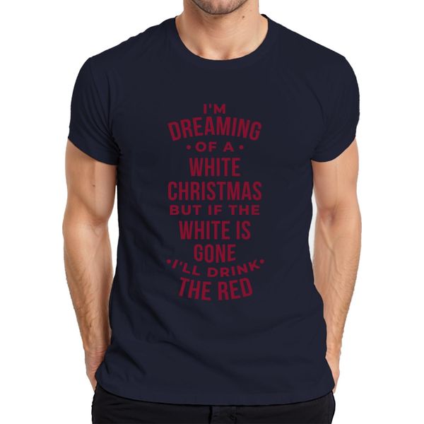 Sognando Un Natale Bianco - Maglietta Da Uomo Natalizia Con Regalo Di Natale, Navy, 3XL-image