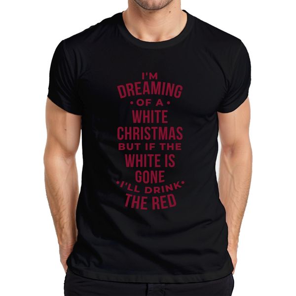 Sognando Un Natale In Bianco - Maglietta Da Uomo Natalizia Con Regalo Di Natale, Nero, 3XL-image
