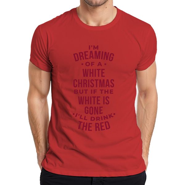 Sognando Un Bianco Natale - Regalo Di Natale Maglietta Da Uomo Di Natale, Rosso, Xxl-image