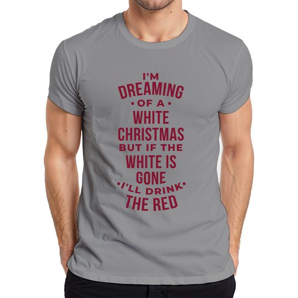 Sognando Un Bianco Natale - Regalo Di Natale Maglietta Da Uomo, Grigio, Xxl-image
