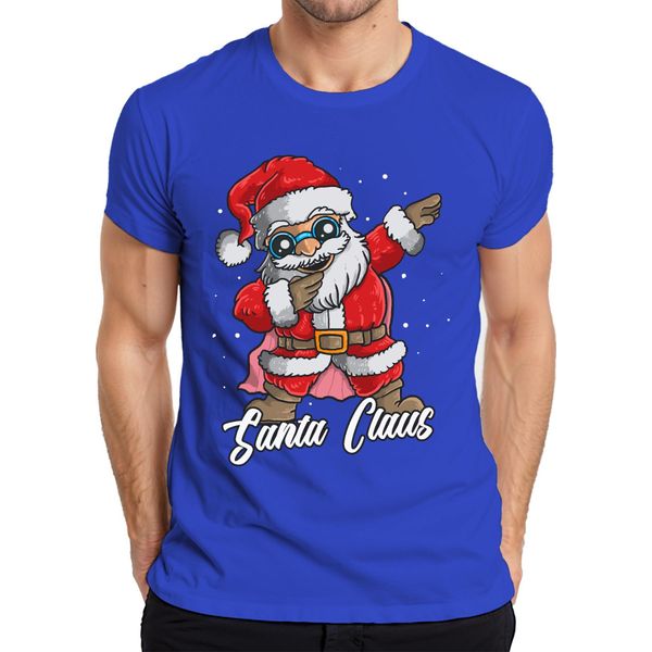 Maglietta Da Uomo Dabbing Santa Claus - Regalo Di Natale, Blu, Xl-image