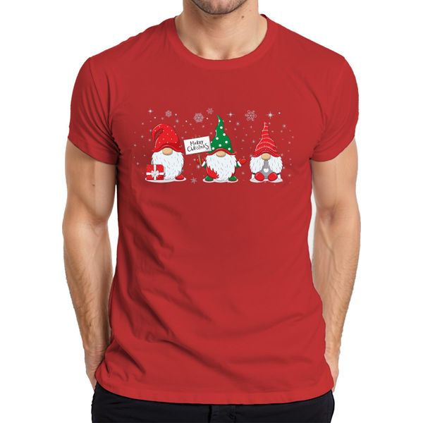 Buon Natale Gnomo Elfi Gnomi - Regalo Di Natale Maglietta Da Uomo Di Natale, Rosso, M-image