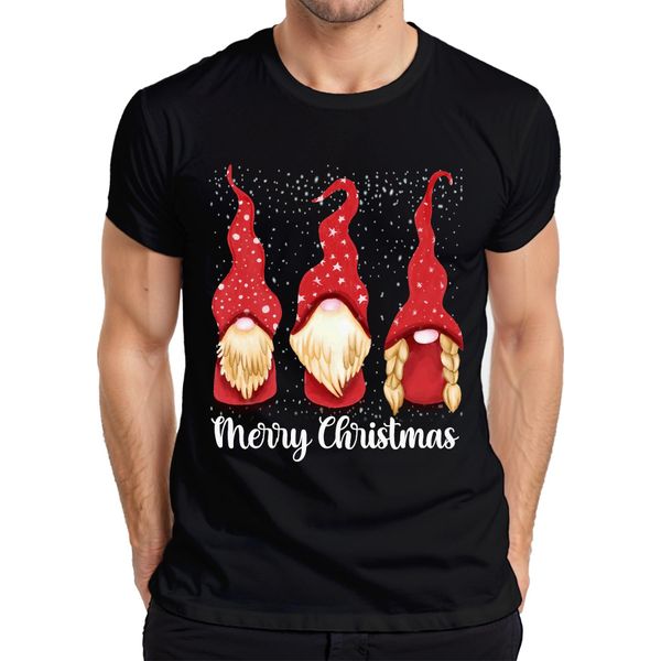 Maglietta Da Uomo Merry Christmas Swedish Christmas - Gnome Christmas Gift, Nero, Xl-image