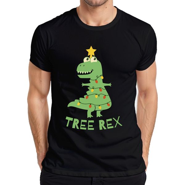 Maglietta Da Uomo Tree Rex Christmas Tree T-Rex - Regalo Di Natale, Nero, Xxl-image