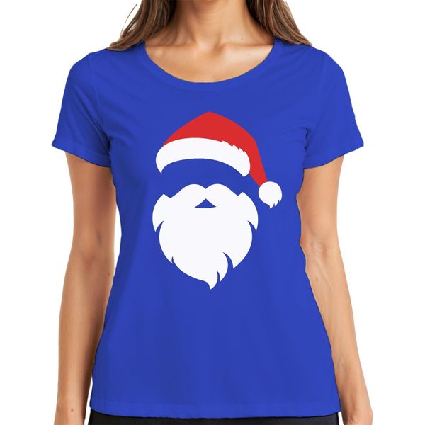 Completo Natalizio Di Babbo Natale - Maglietta Da Donna Con Regalo Di Natale, Blu, L-image