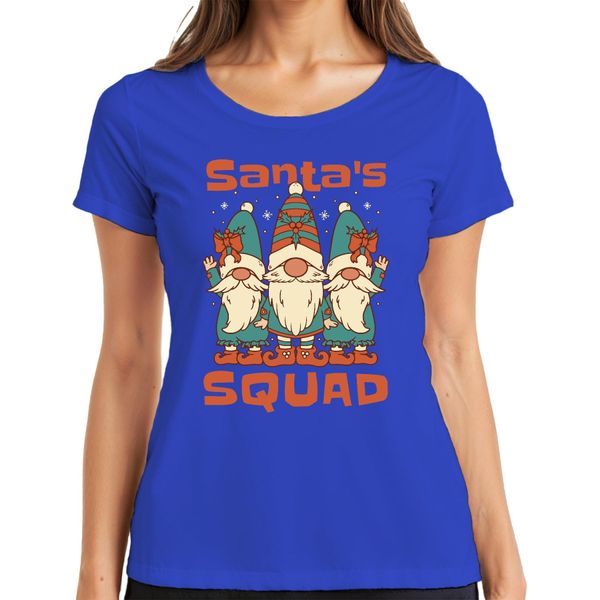 La Squadra Di Babbo Natale Svezia Gnomo Gnomo - Regalo Di Natale Maglietta Da Donna Di Natale, Blu, Xxl-image