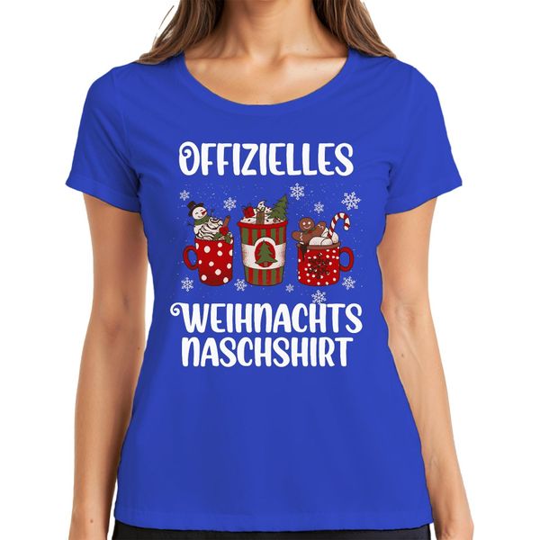 Divertente Bradipo Che Fa Merenda - Regalo Di Natale Maglietta Da Donna, Blu, L-image