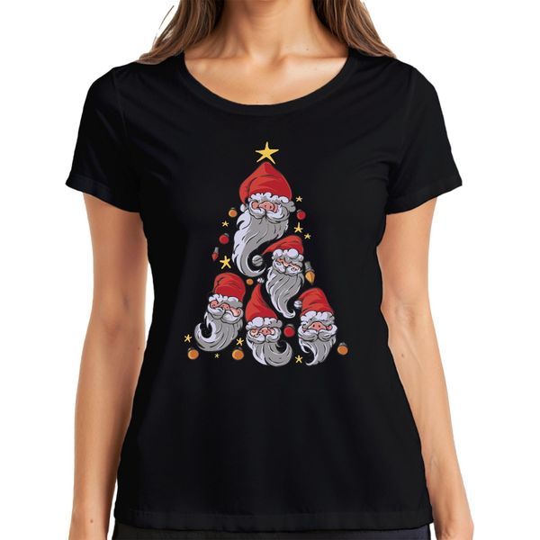 Gnomo Albero Di Natale Elfi Svezia Gnomi - Natale Regalo Di Natale Maglietta Da Donna, Nero, M-image