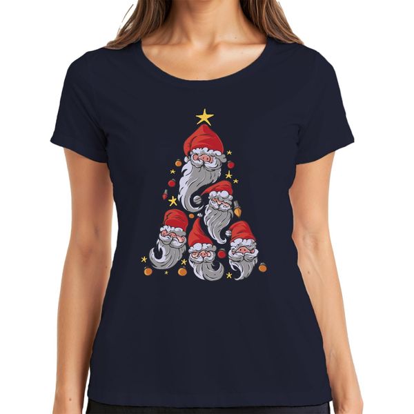 Gnomo Albero Di Natale Elfi Svezia Gnomi - Regalo Di Natale Maglietta Da Donna, Navy, Xl-image