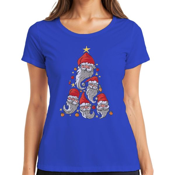 Gnomo Albero Di Natale Elfi Svezia Gnomi - Regalo Di Natale Maglietta Da Donna, Blu, S-image