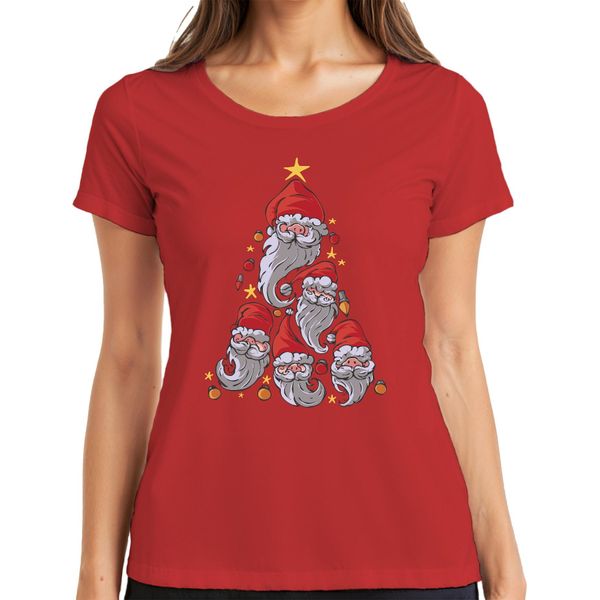 Gnomo Albero Di Natale Elfi Svezia Gnomi - Regalo Di Natale Maglietta Da Donna, Rosso, S-image