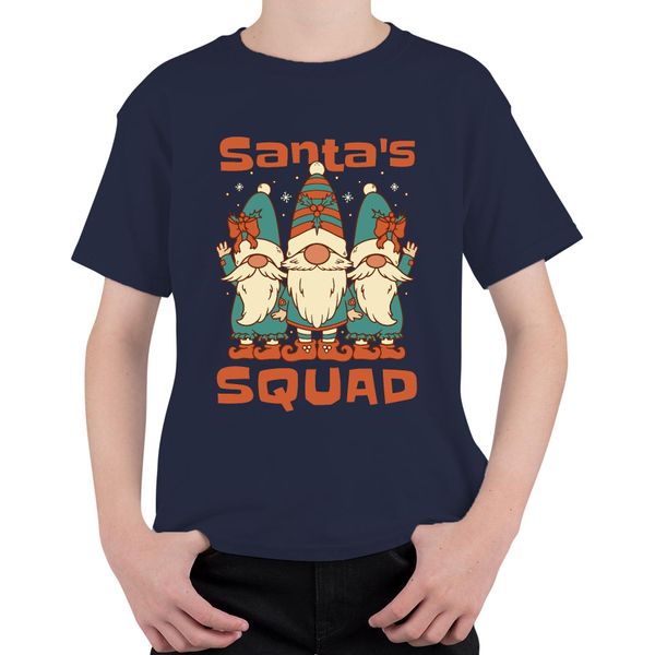 Squadra Di Babbo Natale Svezia Gnomo Gnomo - Regalo Di Natale Maglietta Unisex Per Bambini, Navy, 152-image