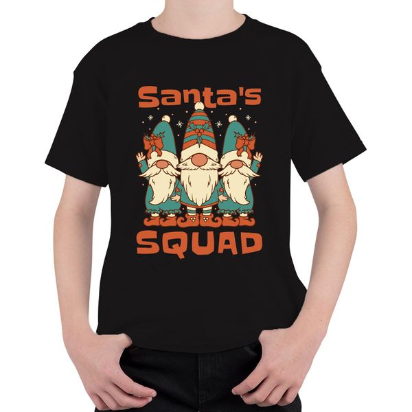 Squadra Di Babbo Natale Svezia Gnomo Gnomo - Regalo Di Natale Natale Maglietta Unisex Per Bambini, Nero, 152-image