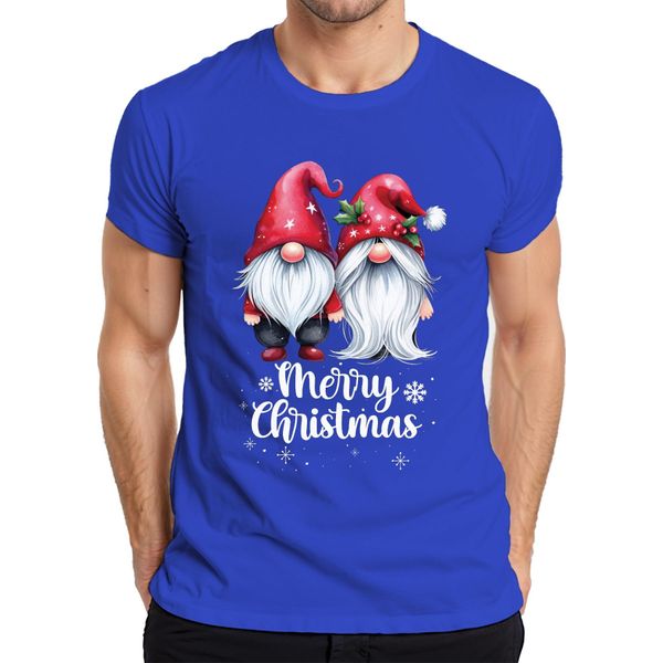 Coppia Gnomo Elfi Pixie - Regalo Di Natale Maglietta Da Uomo Di Natale, Blu, 3XL-image