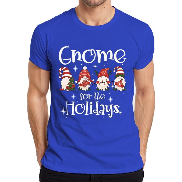 Gnomo Per Le Feste Gnomo Di Natale - Regalo Di Natale Maglietta Da Uomo Di Natale, Blu, Xxl-image