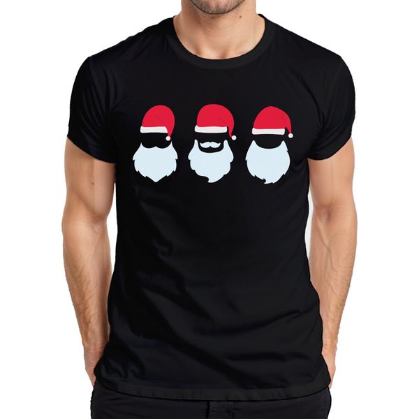 Tre Natali Babbo Natale Santa Klaus - Regalo Di Natale Maglietta Da Uomo, Nero, M-image