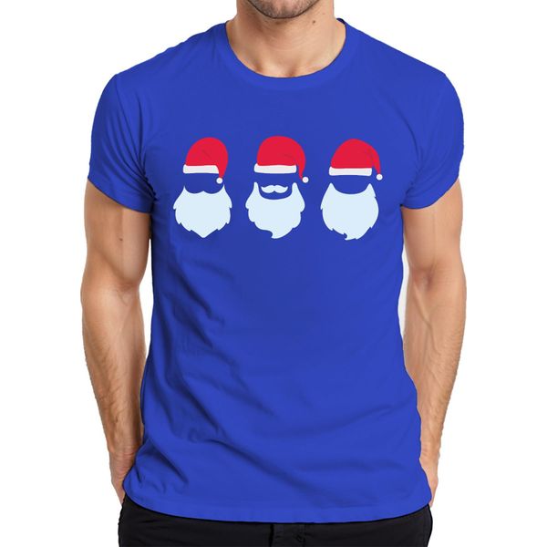 Tre Natali Babbo Natale Santa Klaus - Regalo Di Natale Maglietta Da Uomo, Blu, L-image