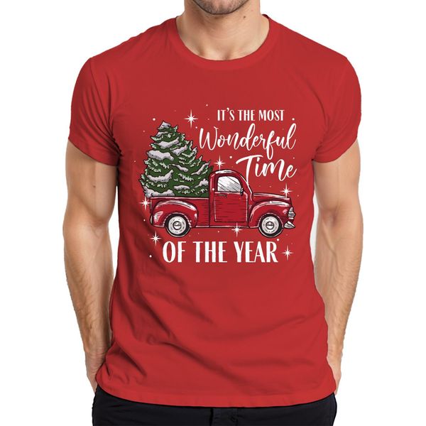 Maglietta Da Uomo "Most Wonderful Time Of The Year - Christmas Gift Christmas"", Rosso, Xxl"-image