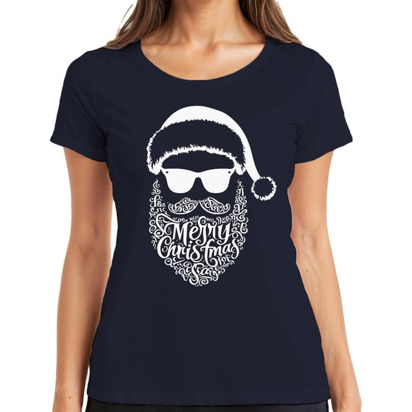 Buon Natale Babbo Natale - Regalo Di Natale Maglietta Da Donna Di Natale, Navy, Xl-image