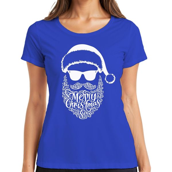 Buon Natale Babbo Natale - Regalo Di Natale Maglietta Da Donna, Blu, Xl-image