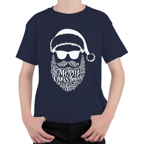 Buon Natale Babbo Natale Barba - Regalo Di Natale Maglietta Unisex Per Bambini, Navy, 116-image