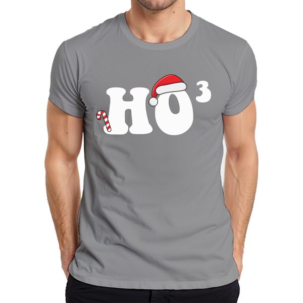 Maglietta Da Uomo Ho Ho Ho Maths Maths Teacher - Regalo Di Natale, Grigio, L-image