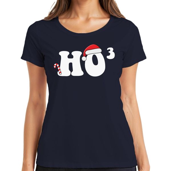 Ho Ho Ho Maths Maths Teacher - Regalo Di Natale Maglietta Da Donna, Navy, Xl-image