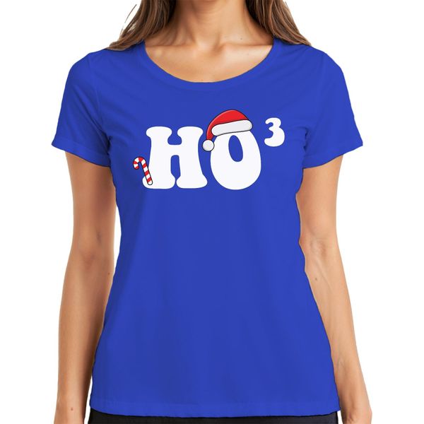 Ho Ho Ho Maths Maths Teacher - Regalo Di Natale Maglietta Da Donna Natalizia, Blu, Xl-image