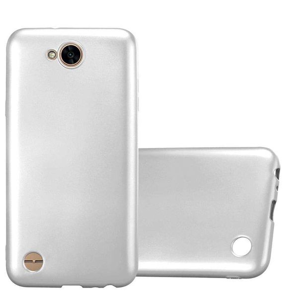 Cadorabo Cover Protettiva Per Lg X Power 2 In Argento Custodia Del Telefono Cellulare Tpu Custodia In Silicone Custodia Cover-image