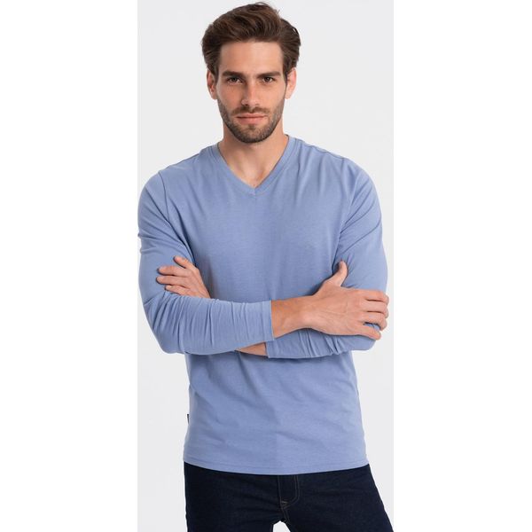 Ombre Clothing Maglietta Da Uomo A Maniche Lunghe Avasant Blu Chiaro Xxl-image