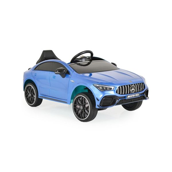 Moni Kinder Elektroauto Mercedes-Amg CLA 45 Bluetooth Fernbedienung Vier Motoren Blau-image
