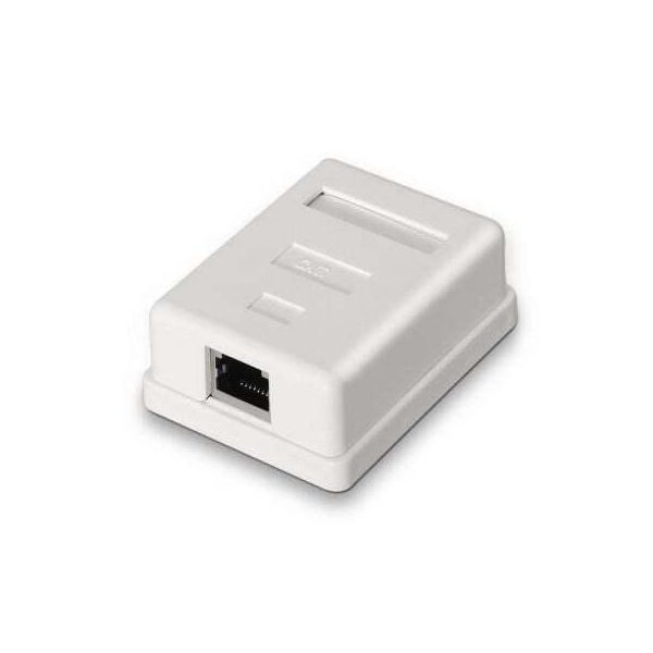 Aisens - Rosetta Da Superficie Rj45 Cat.6 Ftp 1 Presa, Bianco-image