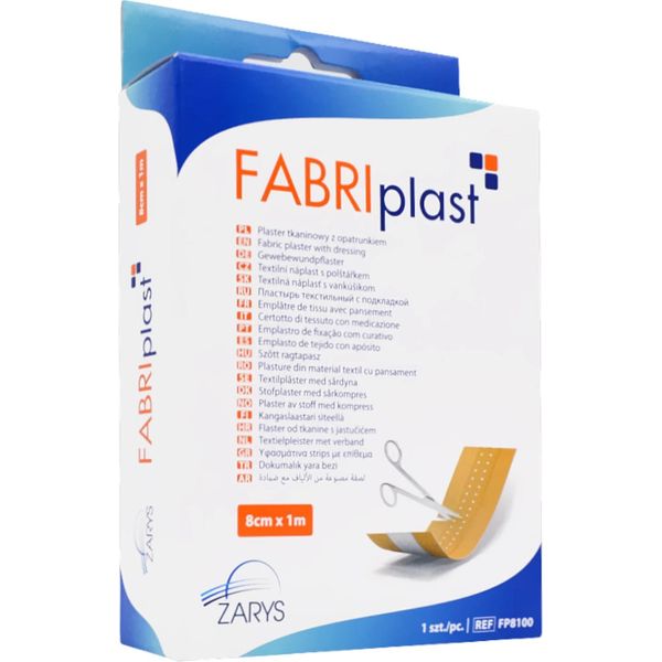 Cerotto Per Medicazione In Tessuto 8Cm X 1M Fabriplast-image